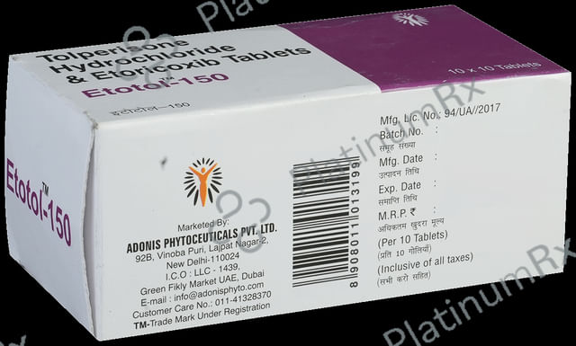Etotol 150/60mg Tablet 10s