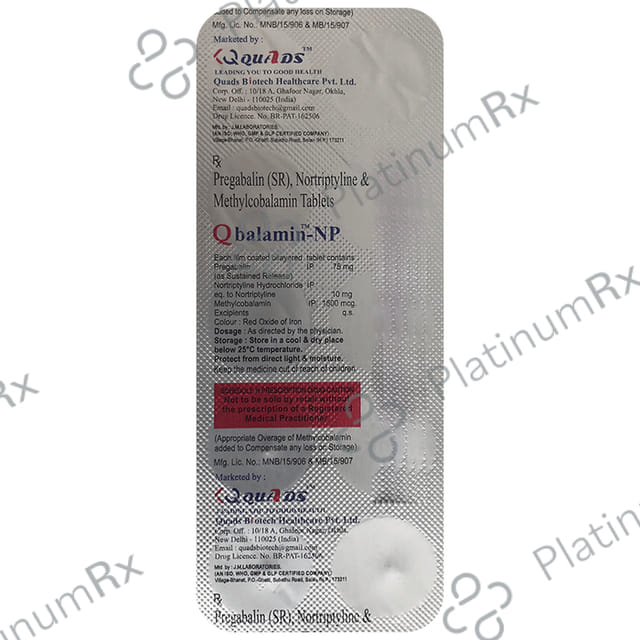 Qbalamin NP 10/75mg/1500mcg Tablet SR 10s