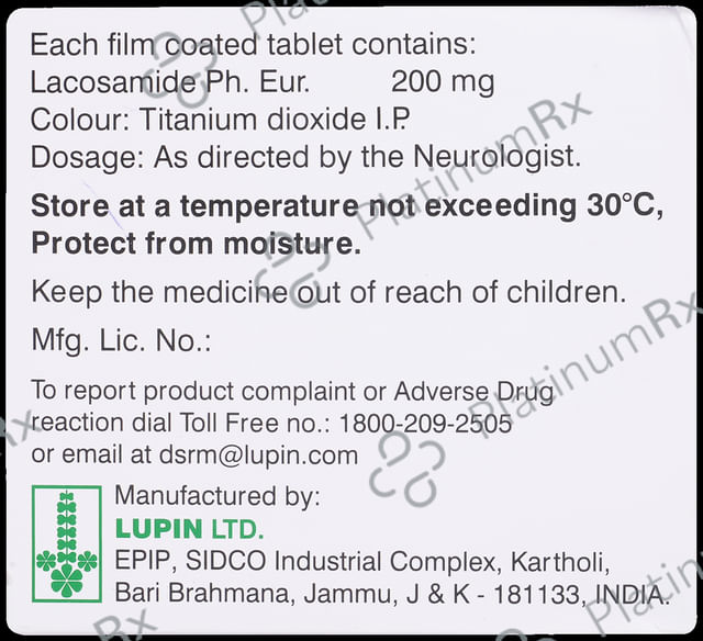 Laconext 200mg Tablet 15s
