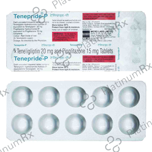 Tenepride P 20/15mg Tablet 10s