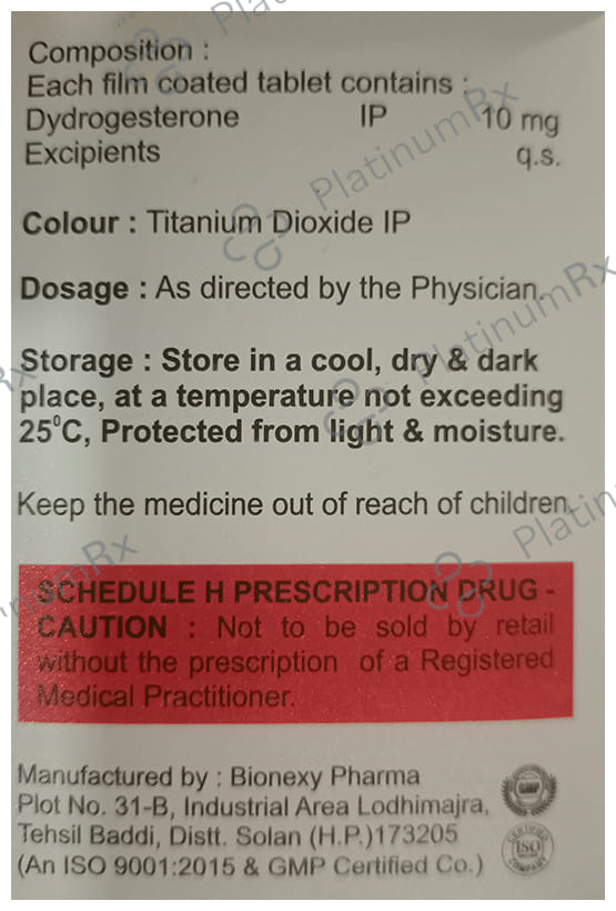 Dydrofast 10mg Tablet 10s