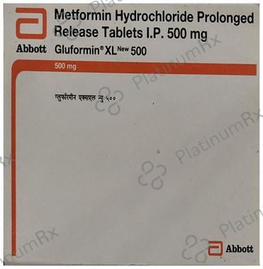 New Gluformin XL 500 Tablet PR 15s