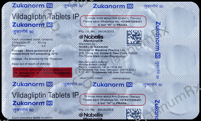 Zukanorm 50mg Tablet 15s