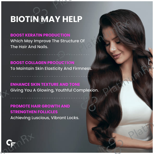 Carbamide Forte Biotin 10,000mcg Tablet for Skin, Hair & Nail Health 60 tablets