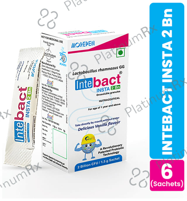 Intebact Insta 2 BN Orosoluble Granule Sachet (1.5gm Each) Vanilla