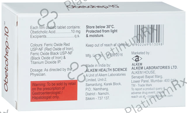 Obetohep 10mg Tablet 10s