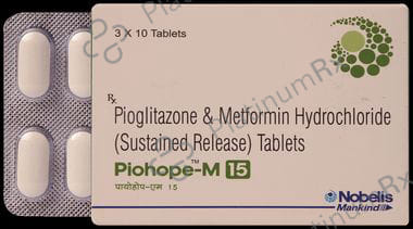 Piohope M 500/15mg Tablet SR 10s