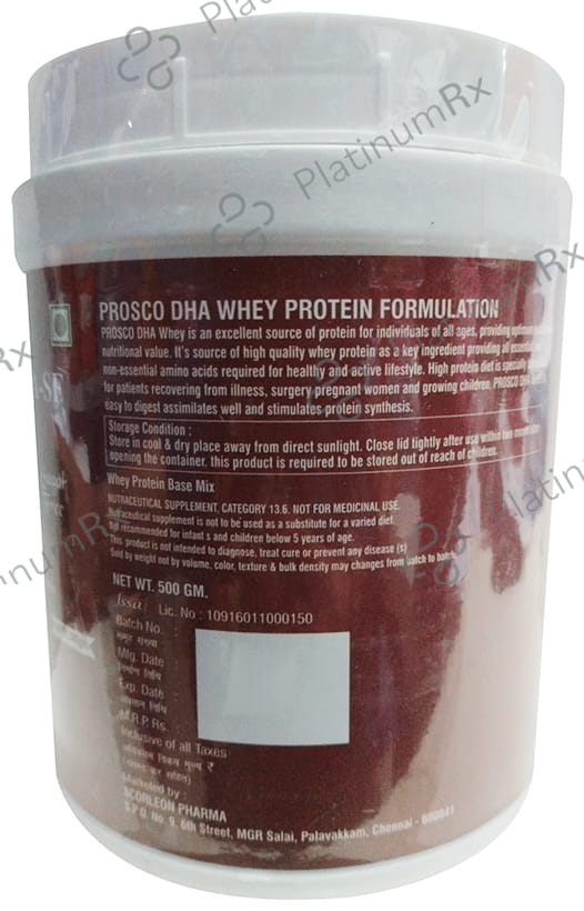 Prosco DHA-SF Whey Protein Powder Sugar Free