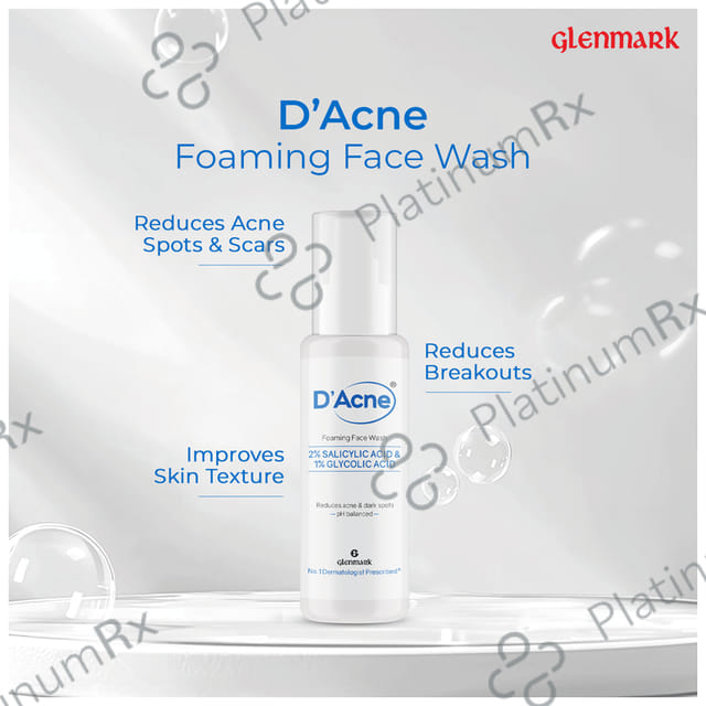 D Acne Foaming Face Wash 60ml
