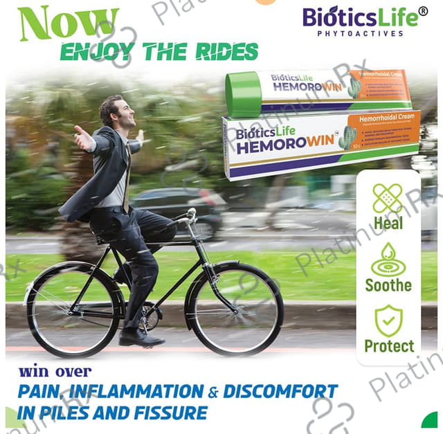BioticsLife Hemorowin Cream for Piles & Fissure (30gm Each) 4 Tubes