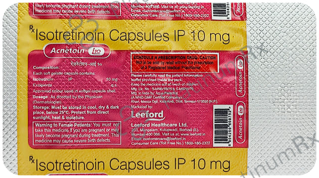 Acnetoin I 10mg Capsule 10s