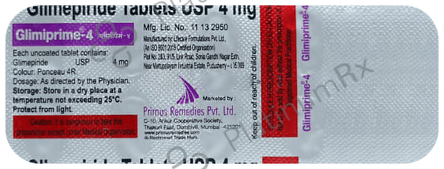 Glimiprime 4mg Tablet 10s