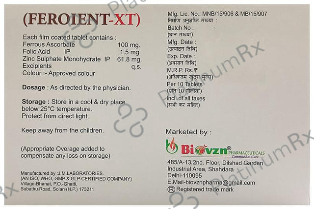 Feroient XT Tablet 10s