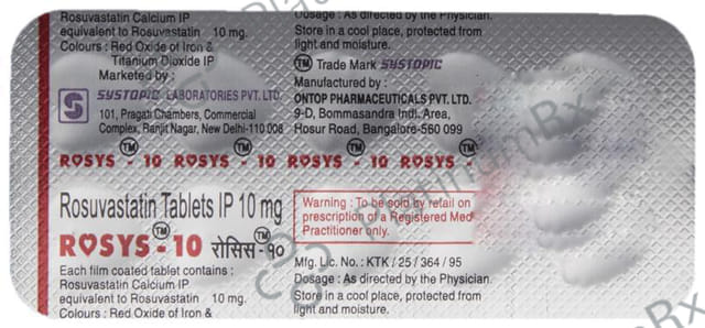 Rosys 10mg Tablet 10s