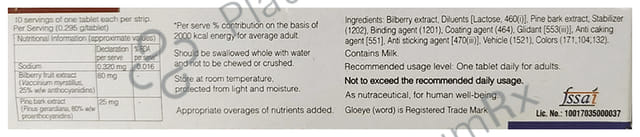 Gloeye Bilberry Tablet 10s