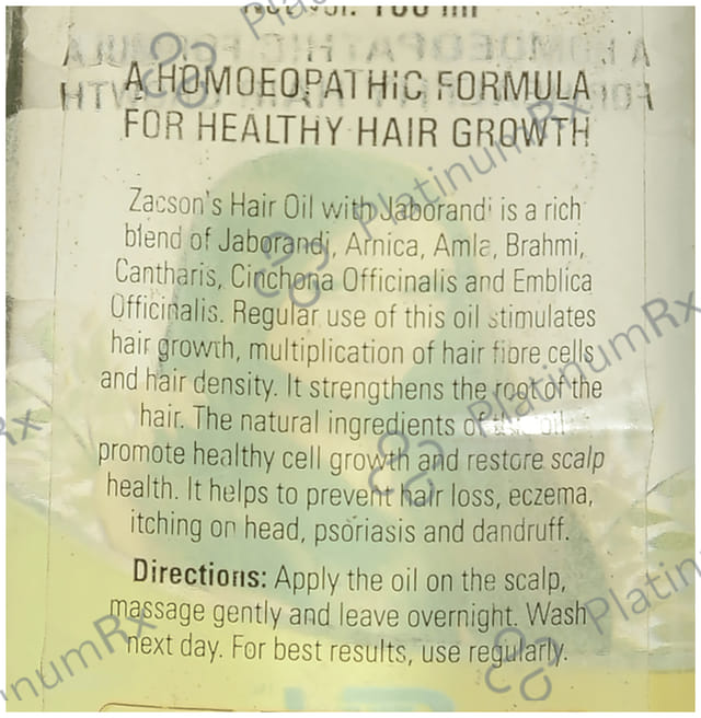 Zacson Hair Oil with Jaborandi 100 ml