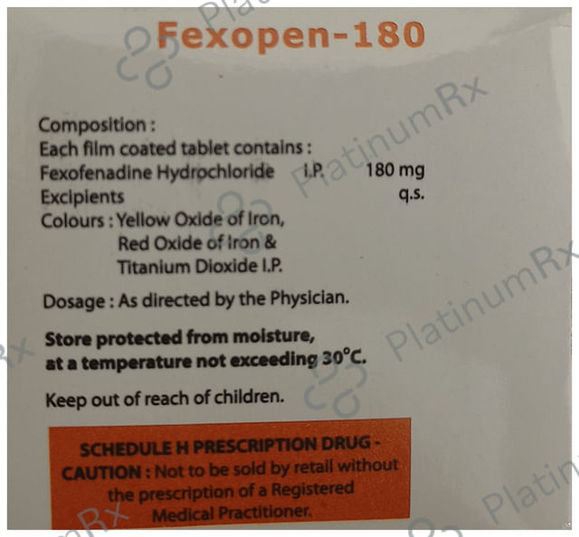 Fexopen 180mg Tablet