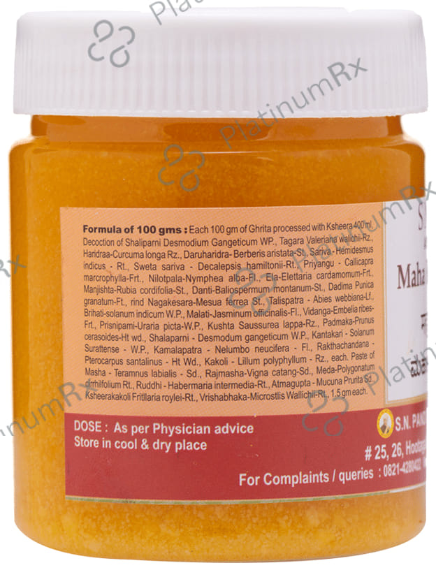 S N Pandit Ayurveda Maha Kalyana Ghrita