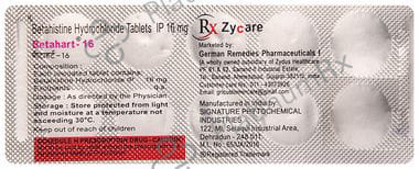 Betahart 16mg Tablet 10s