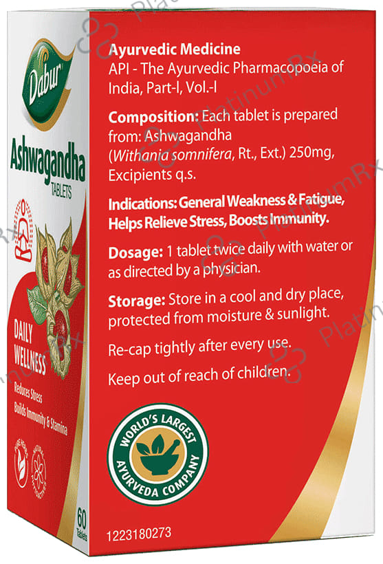 Dabur Pure Herbs Immunity Booster Ashwagandha Tablet