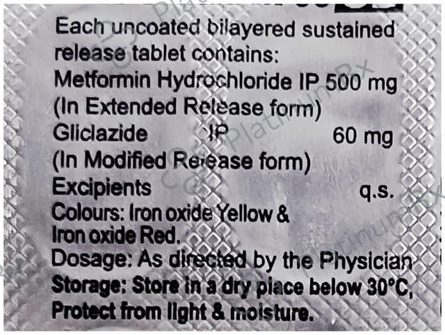 Glychek M OD 60/500mg Tablet 15s
