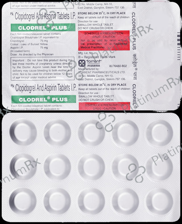 Clodrel Plus 75/75mg Tablet 15s