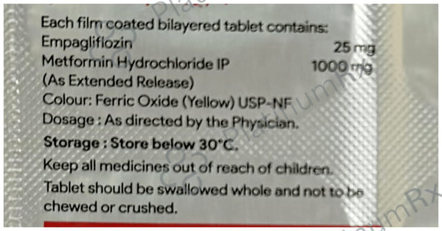 Empashield M 25/1000mg Tablet 10s