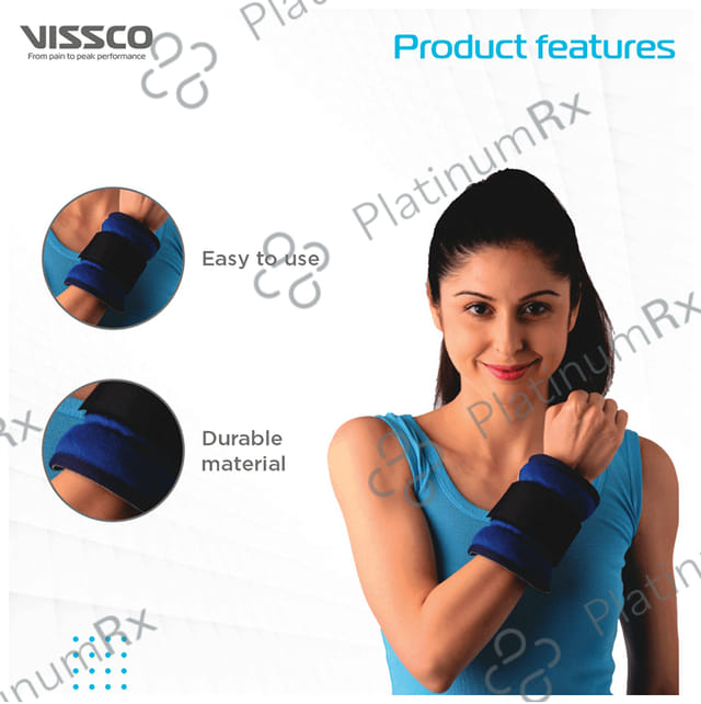 Vissco 5 Kg Wrist Weight Cuff Universal Blue