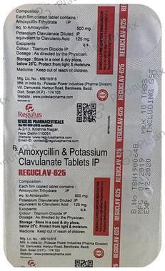 Reguclav 625mg Tablet 10s