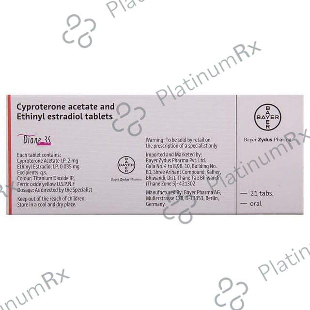 Diane 35 2/0.035mg Tablet 21s