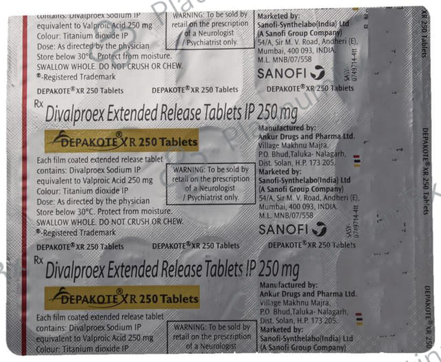 Depakote XR 250mg Tablet 15s