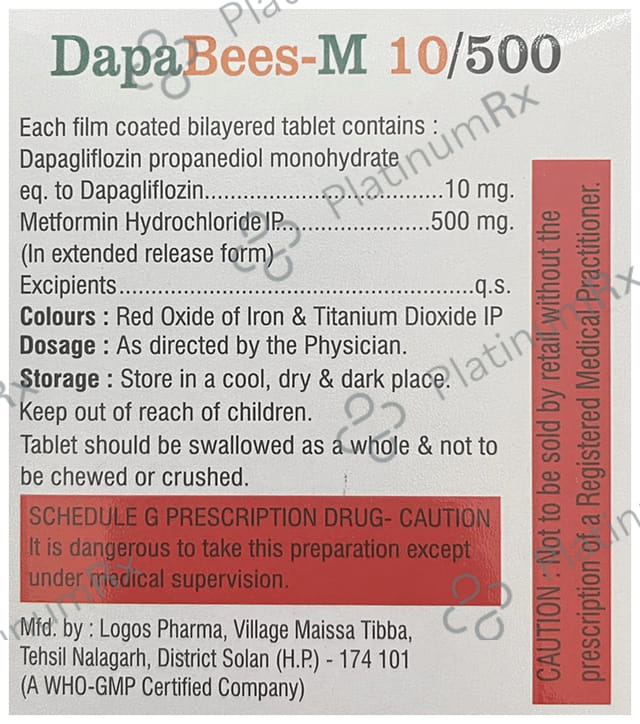 Dapabees-M 10/500 Tablet ER