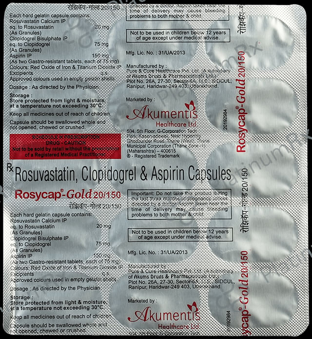 Rosycap Gold 20/150 Capsule 15s