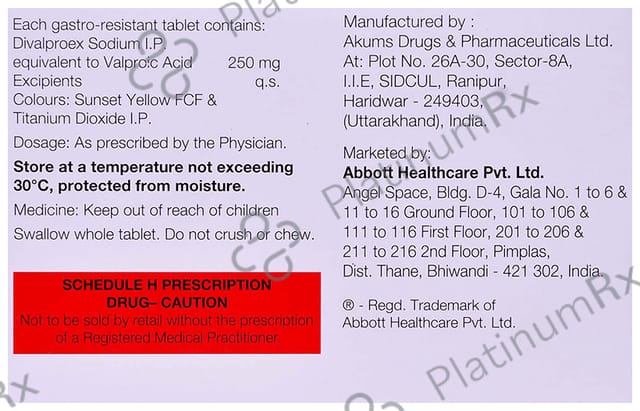 Valance 250mg Tablet 15s