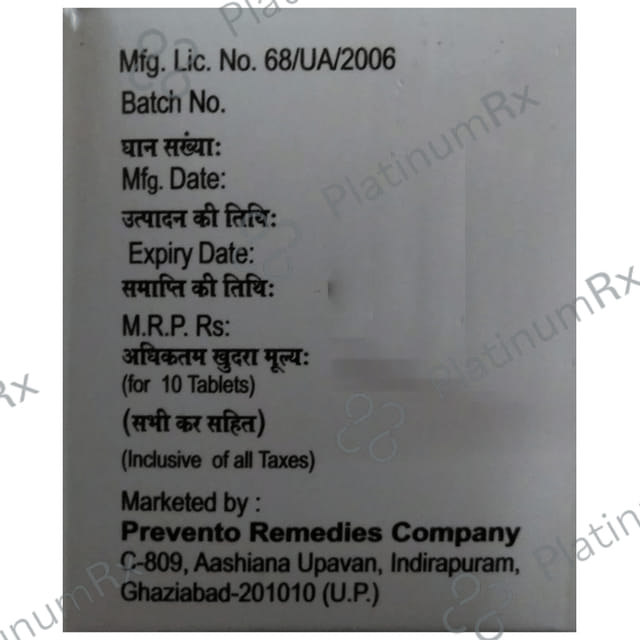 Preventopril 5mg Tablet 10s