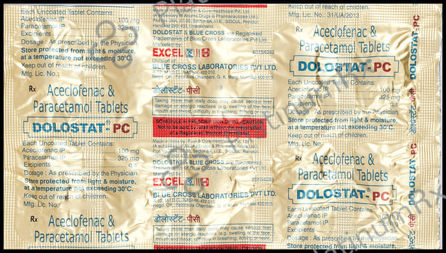 Dolostat PC 100/325mg Tablet 10s