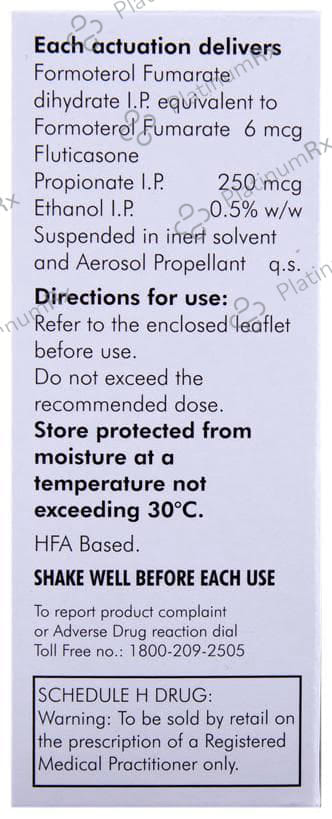 Formoflo 6/250mcg Transhaler 120MDI