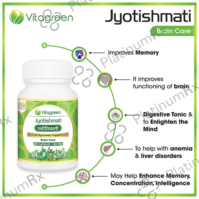 Vitagreen Jyotishmati 500mg Capsule