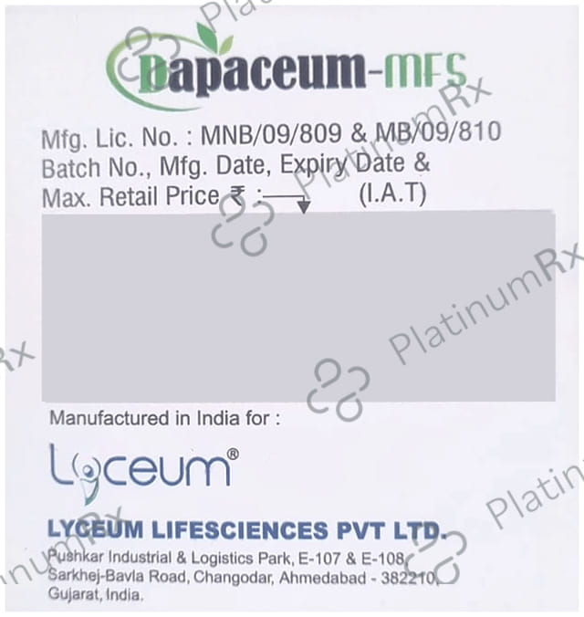 Dapaceum MFS Tablet ER 10s