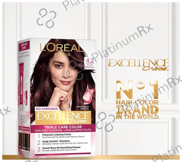 Loreal Excellence Creme Triple Care Color Cream Plum Brown