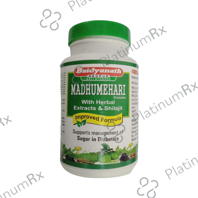 Baidyanath (Nagpur) Madhumehari Granules for Blood Sugar Support - Diabetes Management 200 gm