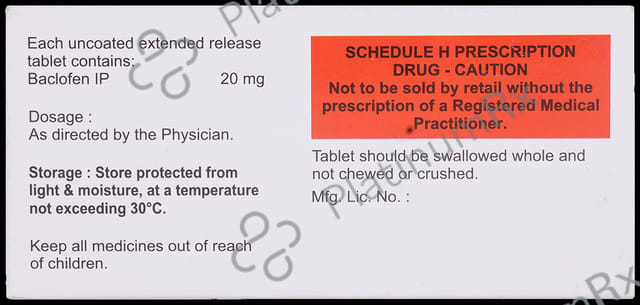 Bacloren 20mg Tablet 10s