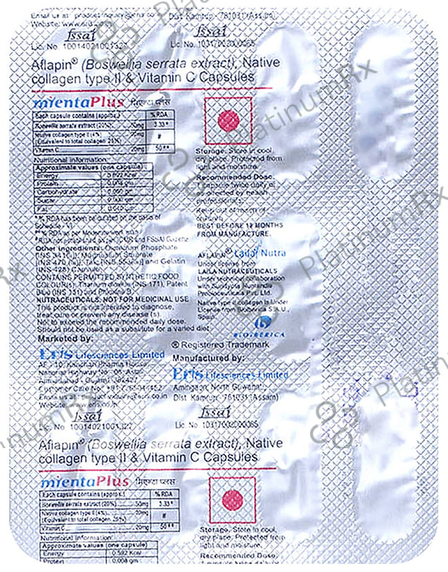 Mienta Plus Capsule 10s