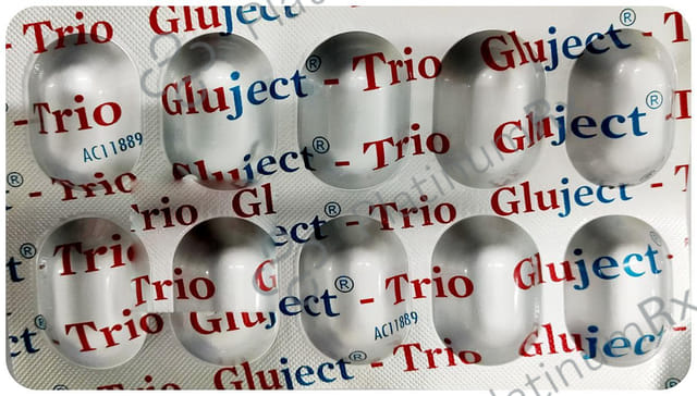 Gluject Trio 10/1000/100mg Tablet 10s