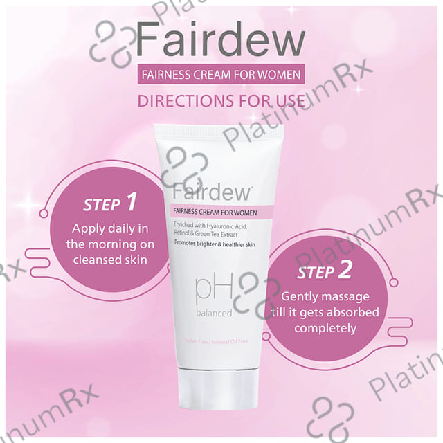 Fairdew PH Balanced Fairness Cream for Women (50gm Each) 4 Tube