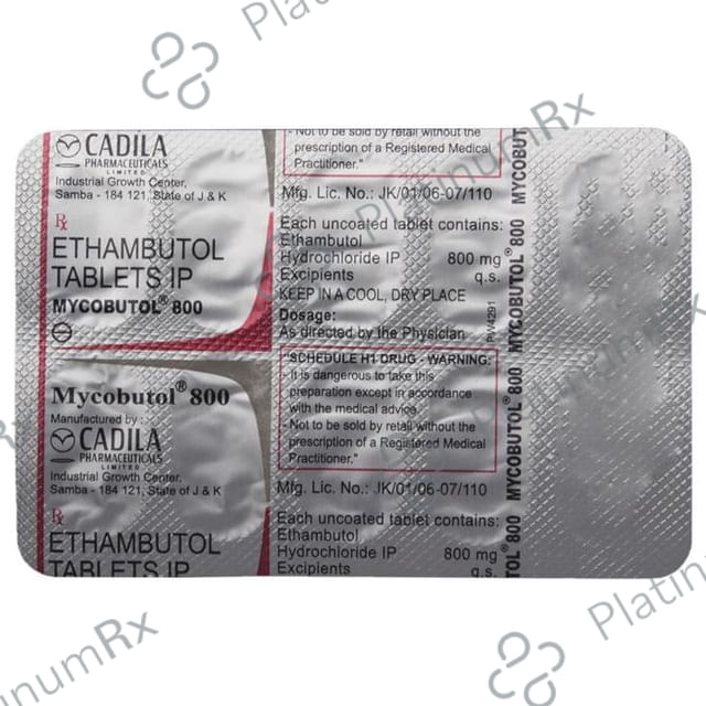Mycobutol 800 Tablet
