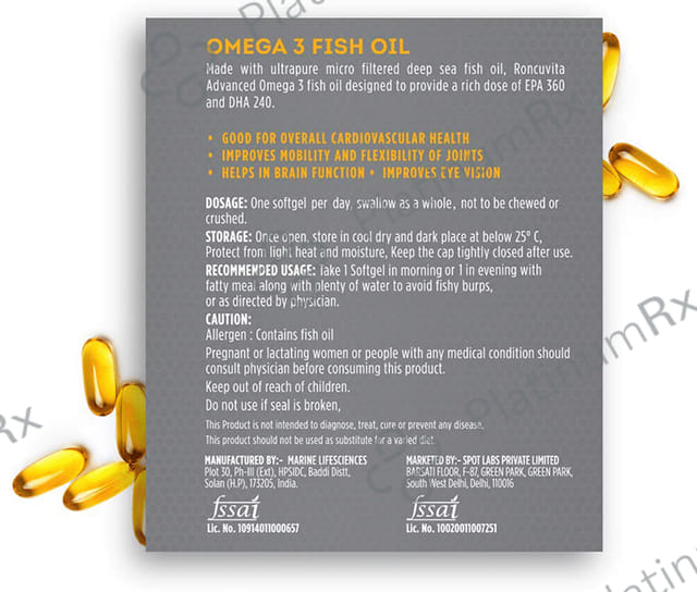 Roncuvita Advanced Omega 3 Softgel 60s