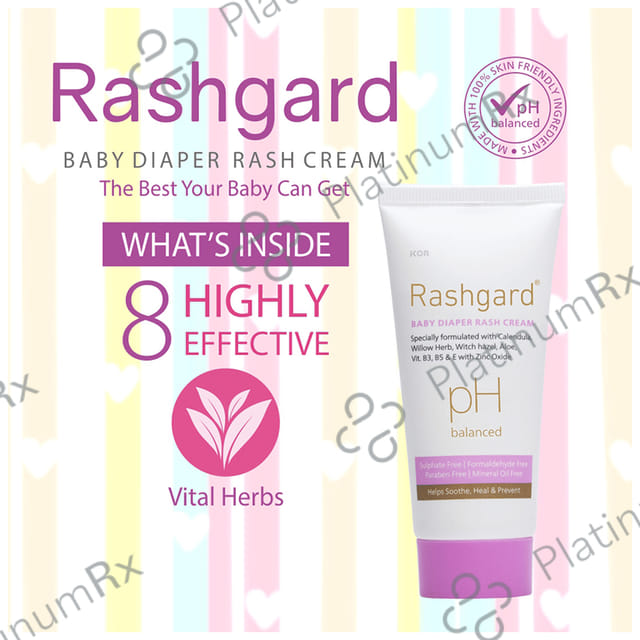Rashgard PH Balanced Baby Diaper Rash Cream (50gm Each) 4 Tube
