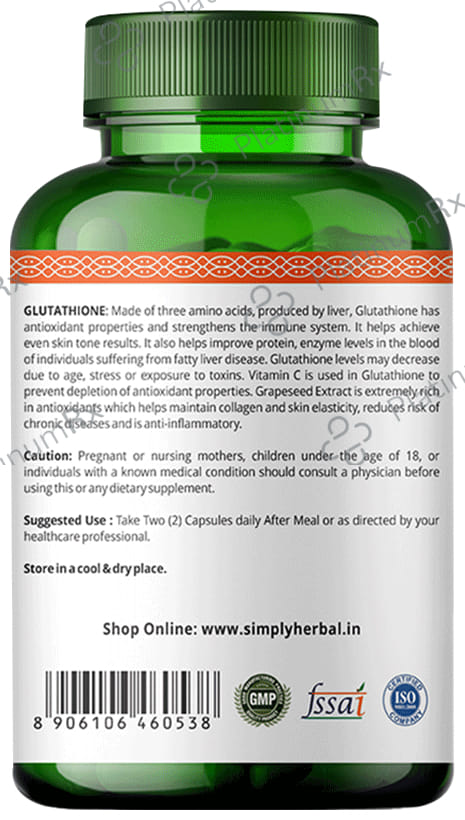 Simply Herbal Glutathione Capsule 60s