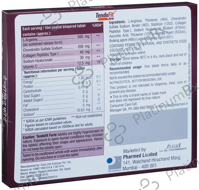 Tendofit Forte Tablet 15s